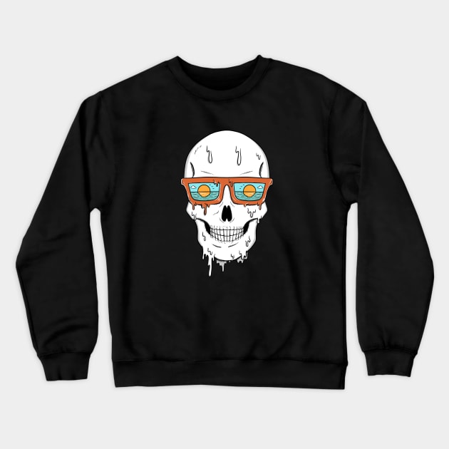 Skull Nature Crewneck Sweatshirt by coffeeman